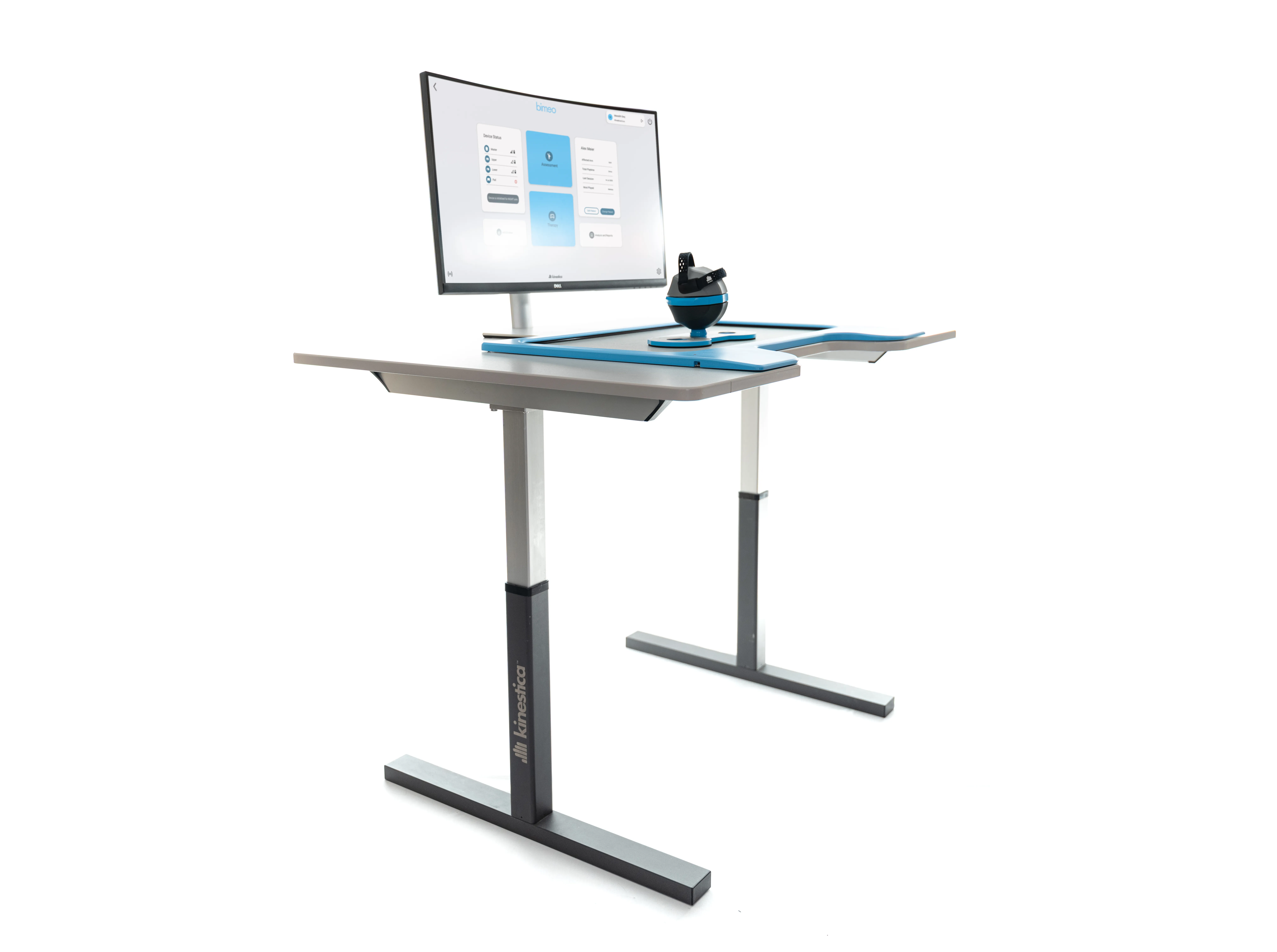 Height adjustable table to help patient keep the right posture during therapy.